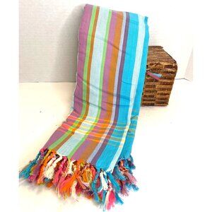 East Africa Tribal Kikoi Kenya Ethnic Scarf Beach Towel Wrap Safari Table Cloth